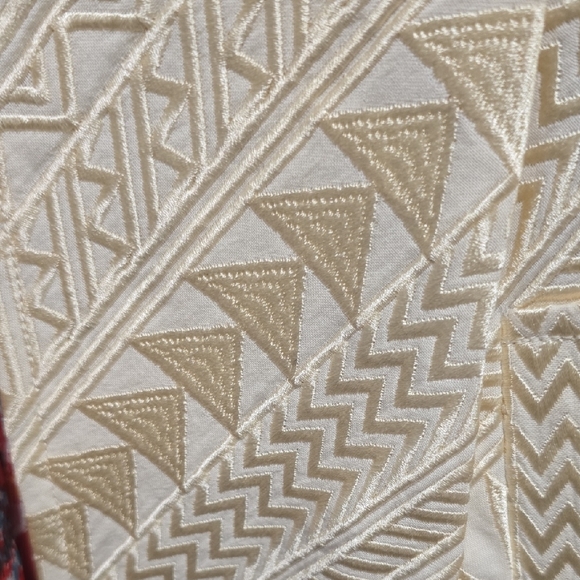 Luxurious Cream Brocade Textured Women's Blazer By Khaadi Size 10 - Picture 11 of 16